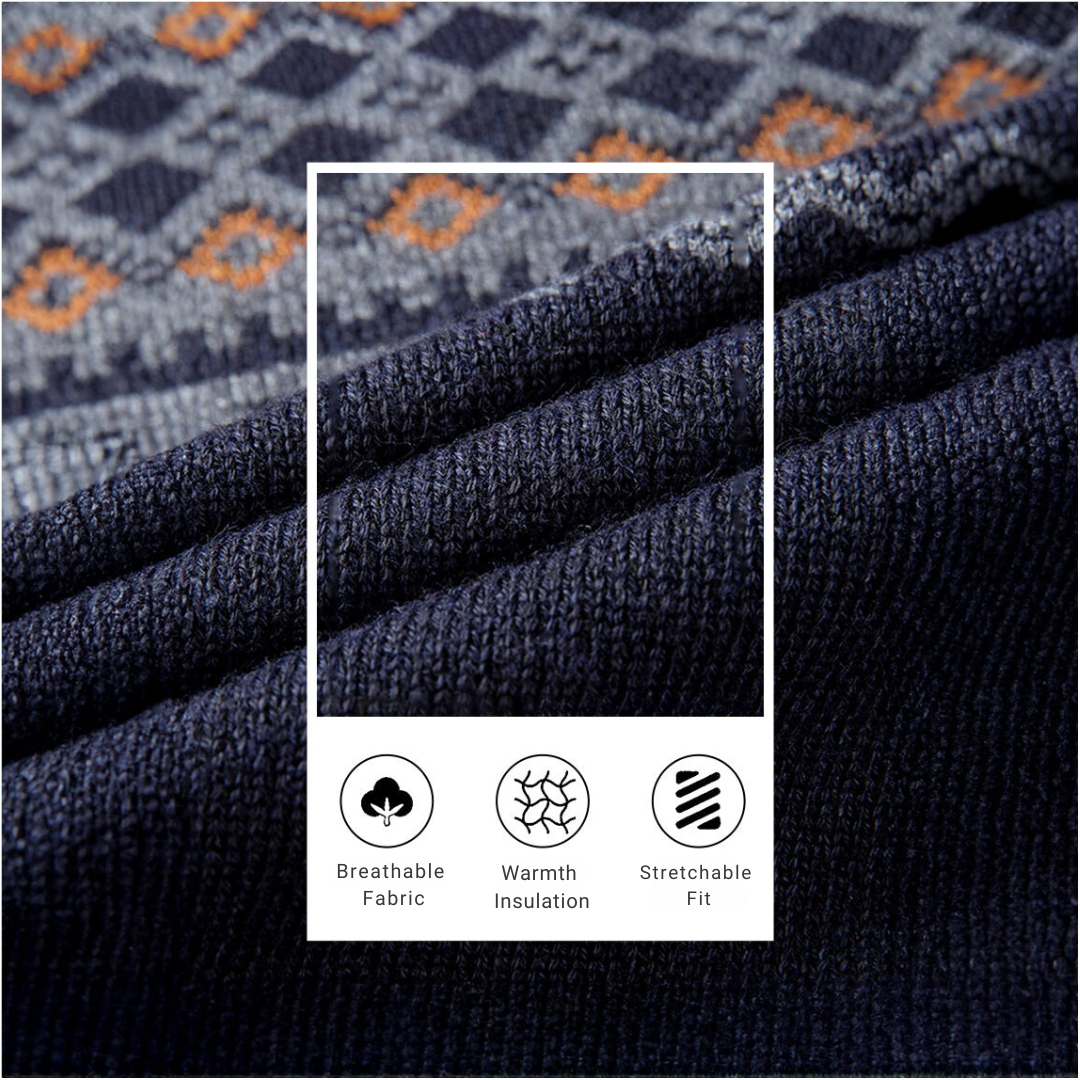 DECLAN™ - Snowflake Knit Sweater