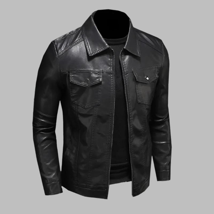 BROOKS™ | Sleek Leather Jacket