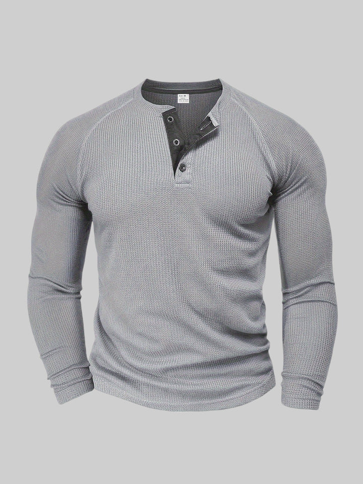 JACKSON™ | Classic Ribbed Henley Top