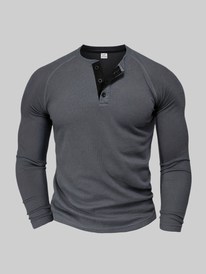 JACKSON™ | Classic Ribbed Henley Top