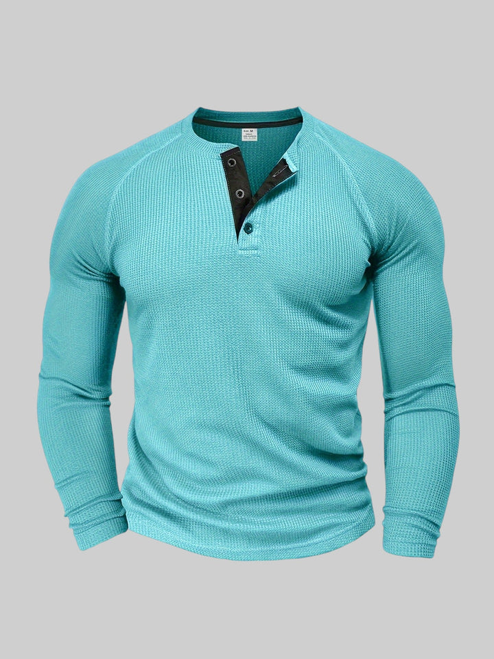 JACKSON™ | Classic Ribbed Henley Top