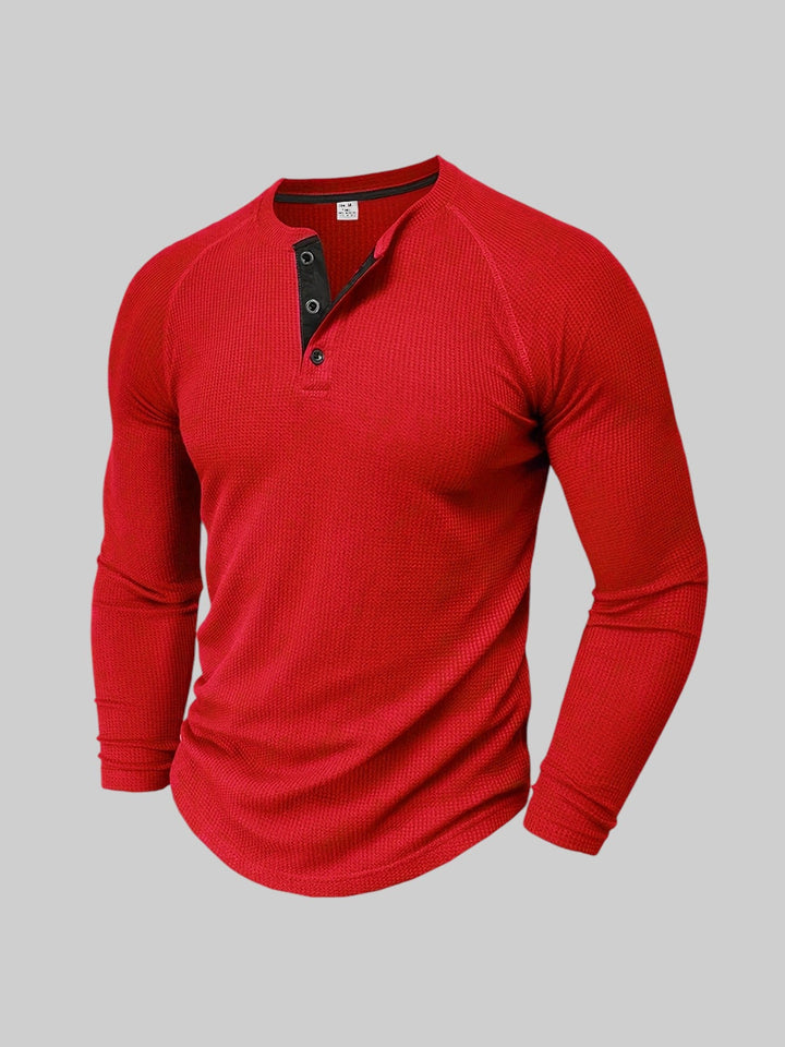 JACKSON™ | Classic Ribbed Henley Top