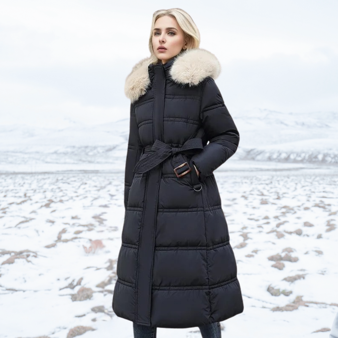 LUCIA™ | Designer Winter Parka with Fur Hood