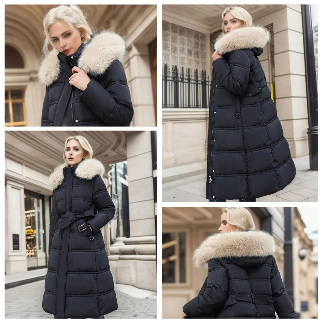 LUCIA™ | Designer Winter Parka with Fur Hood