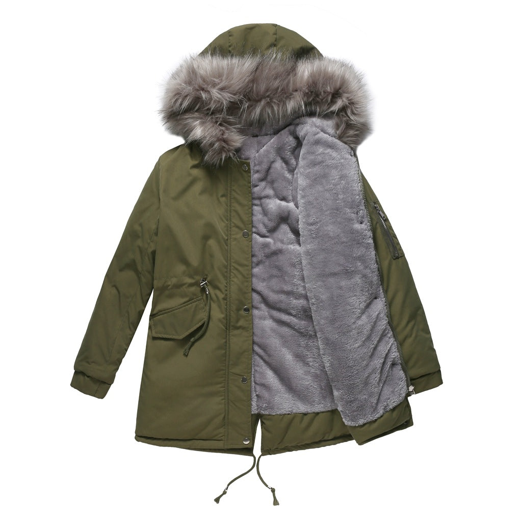 MARINA™ | Warm Velvet-Trimmed Parka