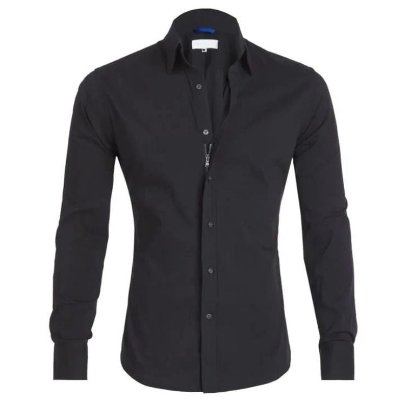 EMILIO | WRINKLE-FREE SHIRT WITH ZIP