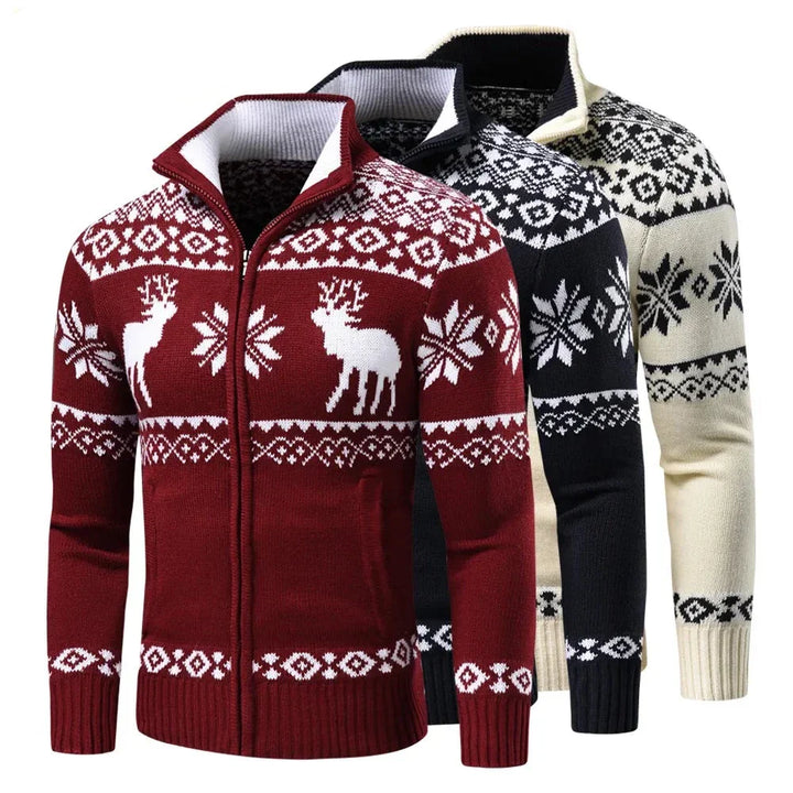 DECLAN™ - Snowflake Knit Sweater