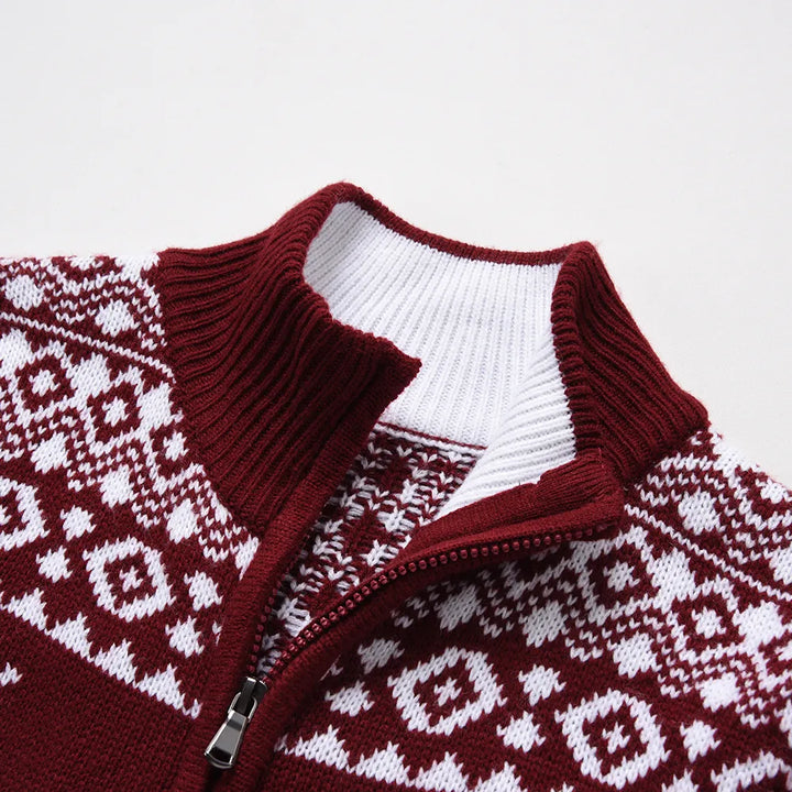 DECLAN™ - Snowflake Knit Sweater