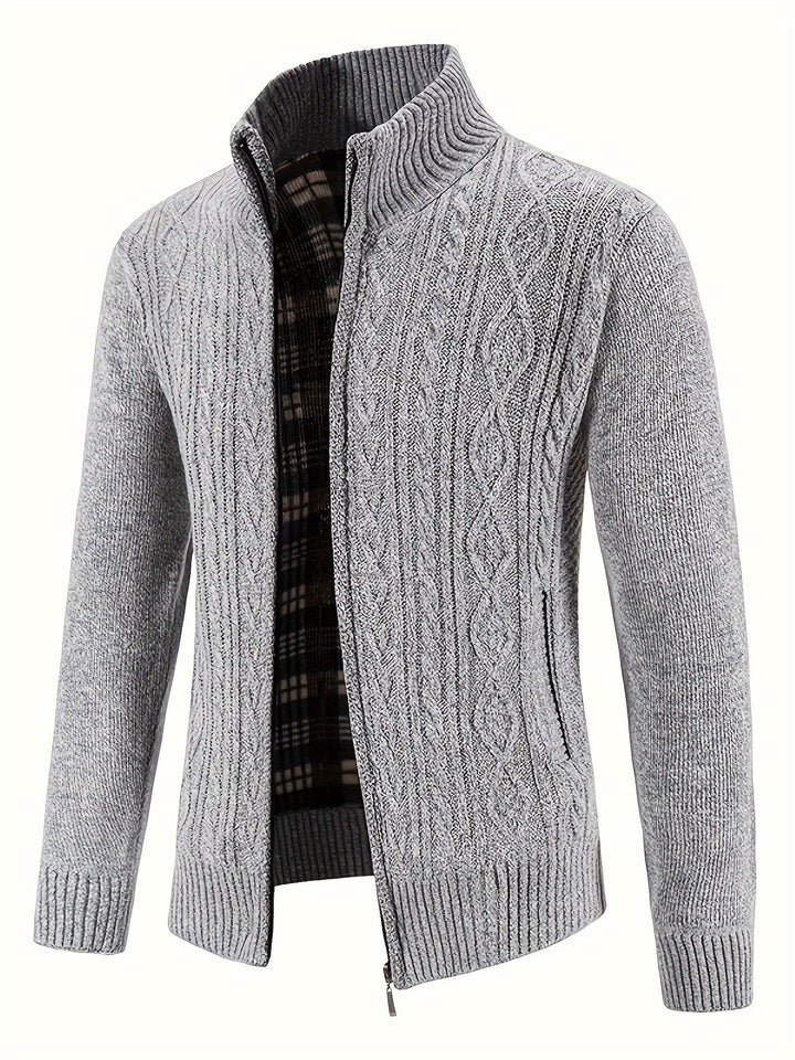 WILLIAM™ Classic Knit Zip Sweater