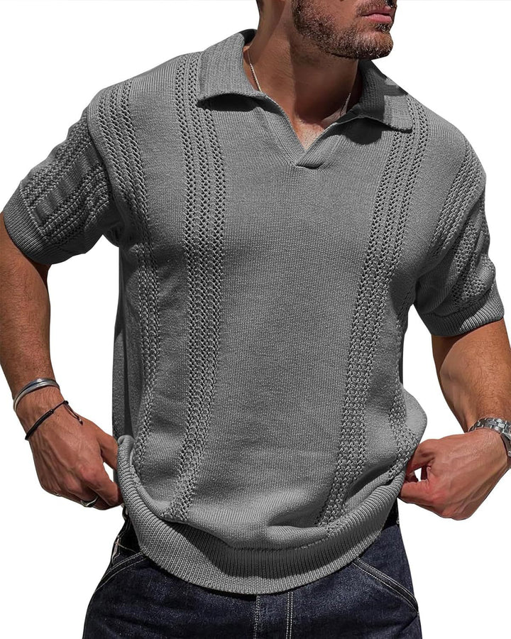 GENTLEKNIT™ | Stylish Knit Polo Shirt